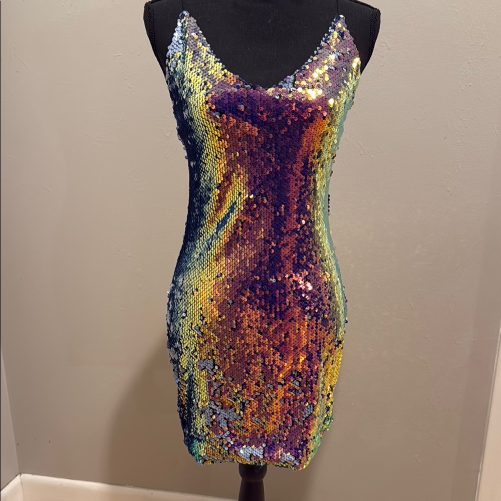 By & By Sequin Multicolor Dress Size 5 New W/Tag